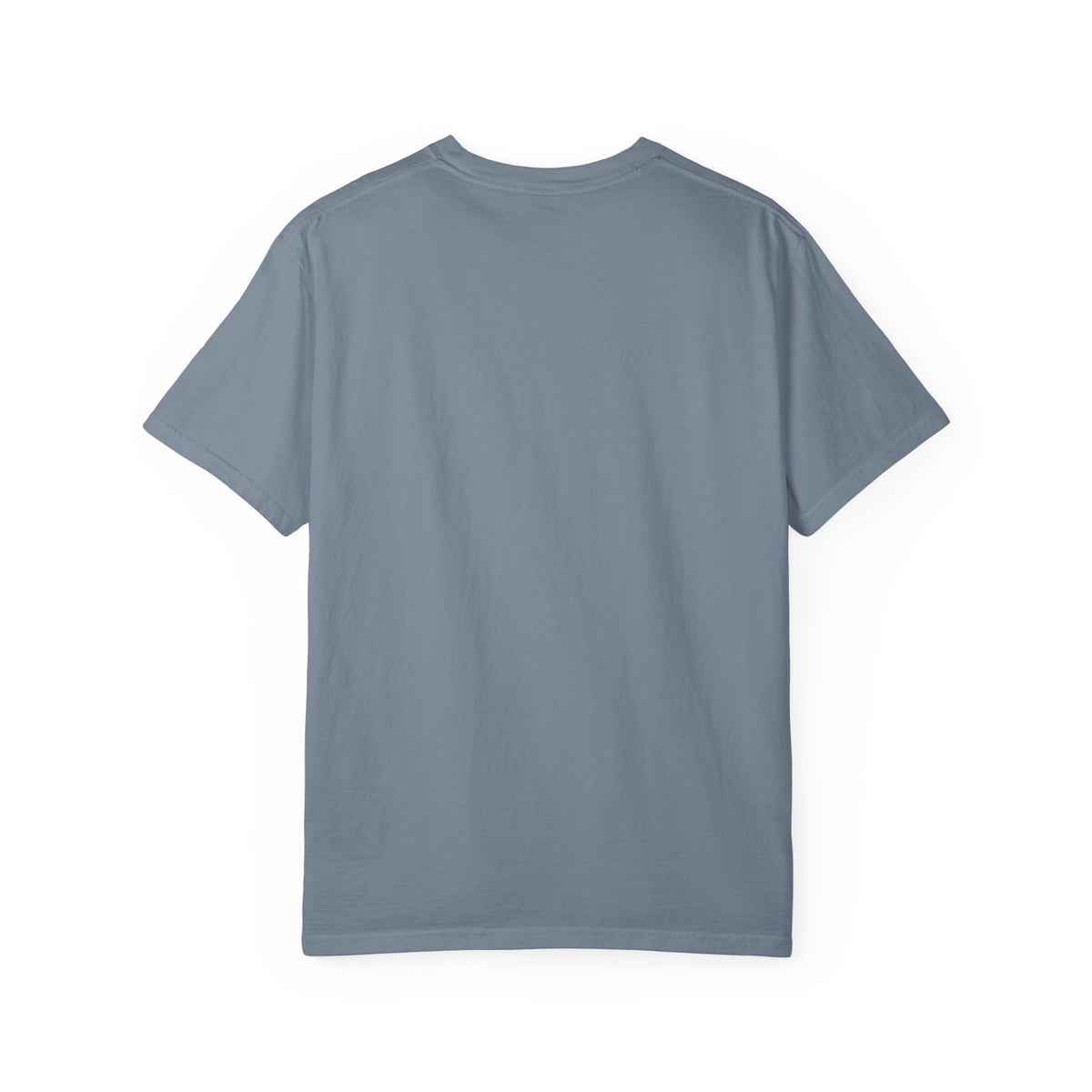 Blue Jean Course America tee, flat back view, plain