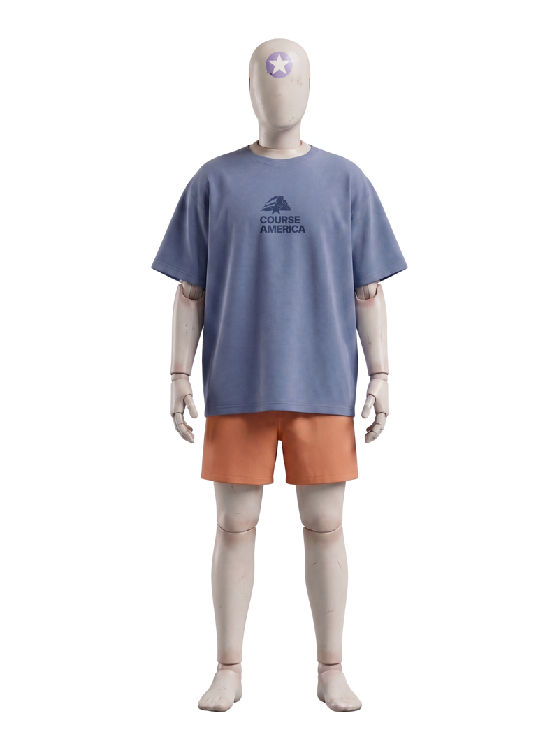 A dummy wearing the boxy, relaxed fit.