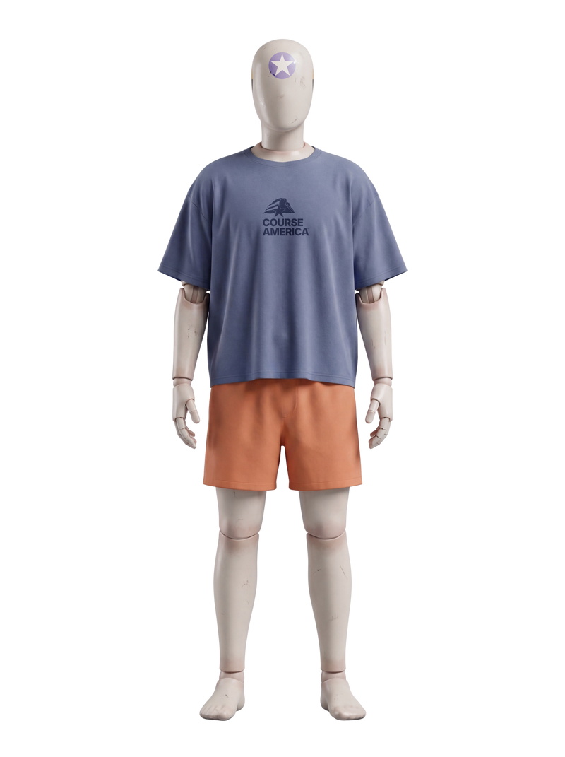 A dummy wearing the boxy, slightly cropped.